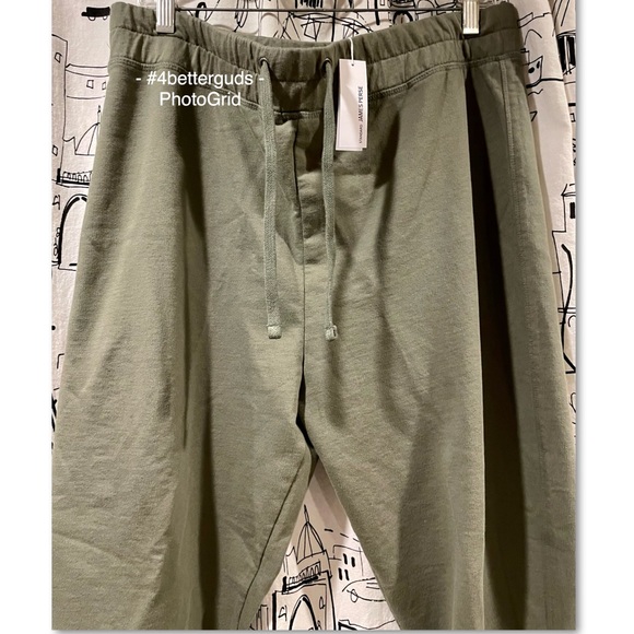 NEW James Perse 100% Cotton Drawstring Sweatpants Size 4 is XL - Picture 4 of 15